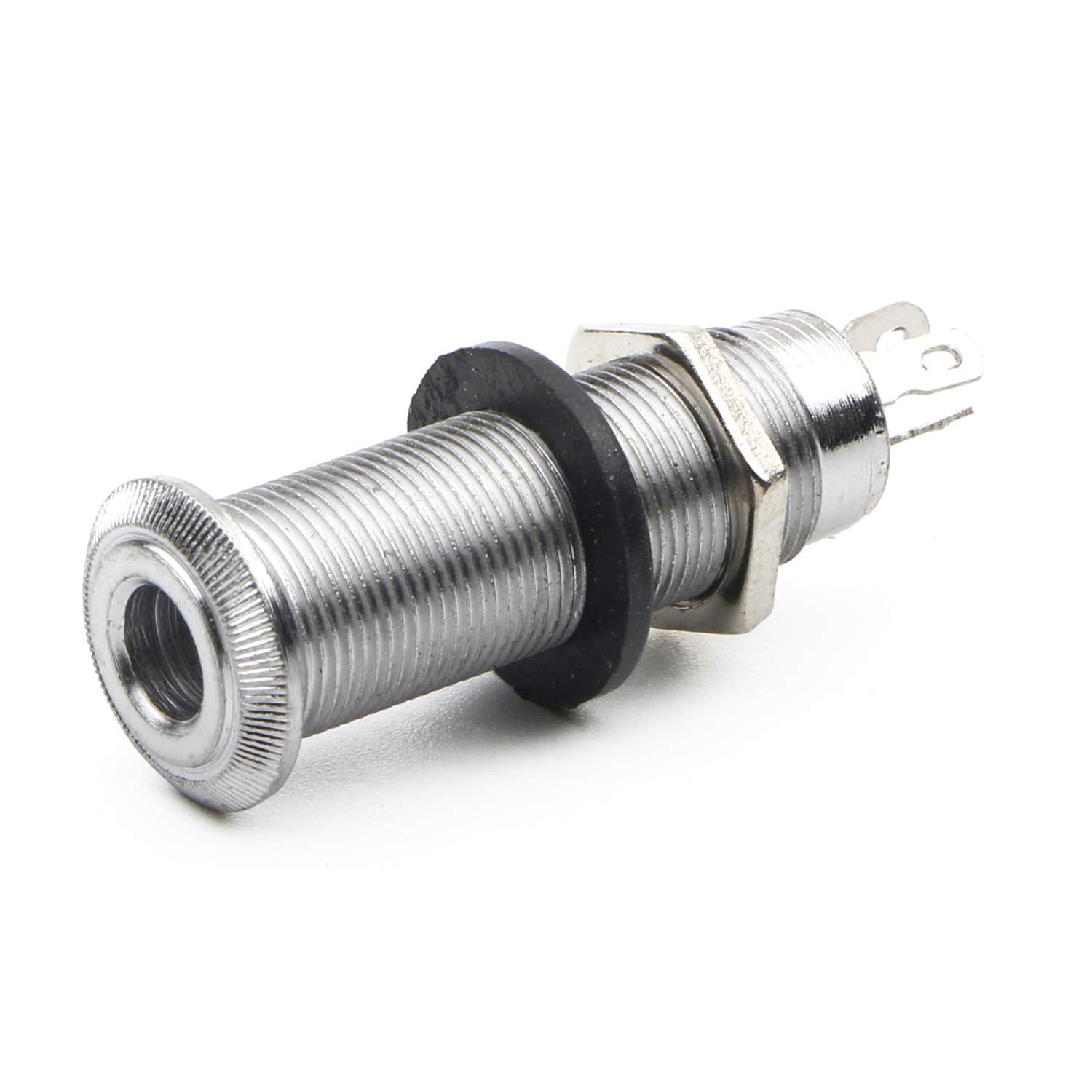 Swhmc 1/4inches Electric Guitar Jack Chrome Threaded Cylinder Output Input Jack Sockets for Electric Guitar